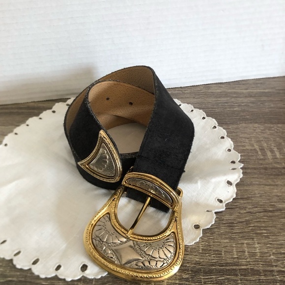 Vintage Accessories - Vtg Vermillion Leather Belt